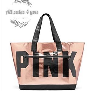 Victoria’s Secret Pink Rose Gold Tote